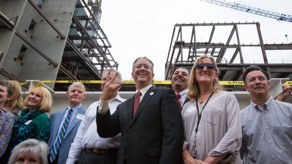 ASU law dean and other leaders pose for group photo