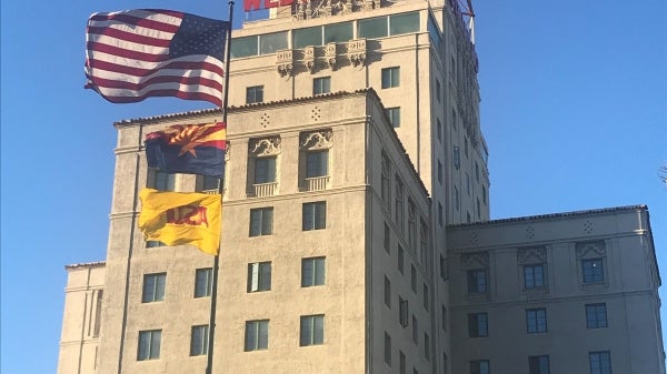 Exterior of the Westward Ho hotel in downtown Phoenix.