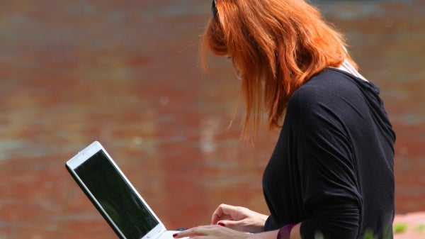 woman on laptop