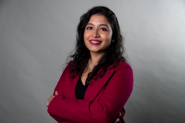 Arunima Gupta, a 2024 Master of Global Management graduate from Thunderbird School of Global Management at Arizona State University. 