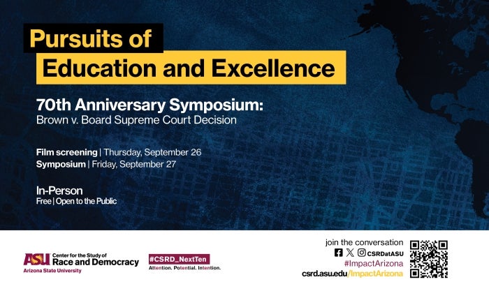 A flyer for the Pursuits of Education and Excellence Symposium