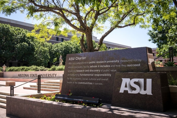 charter monument at West Valley campus