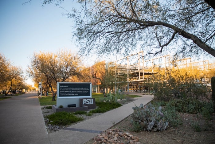 charter monument at the Polytechnic campus