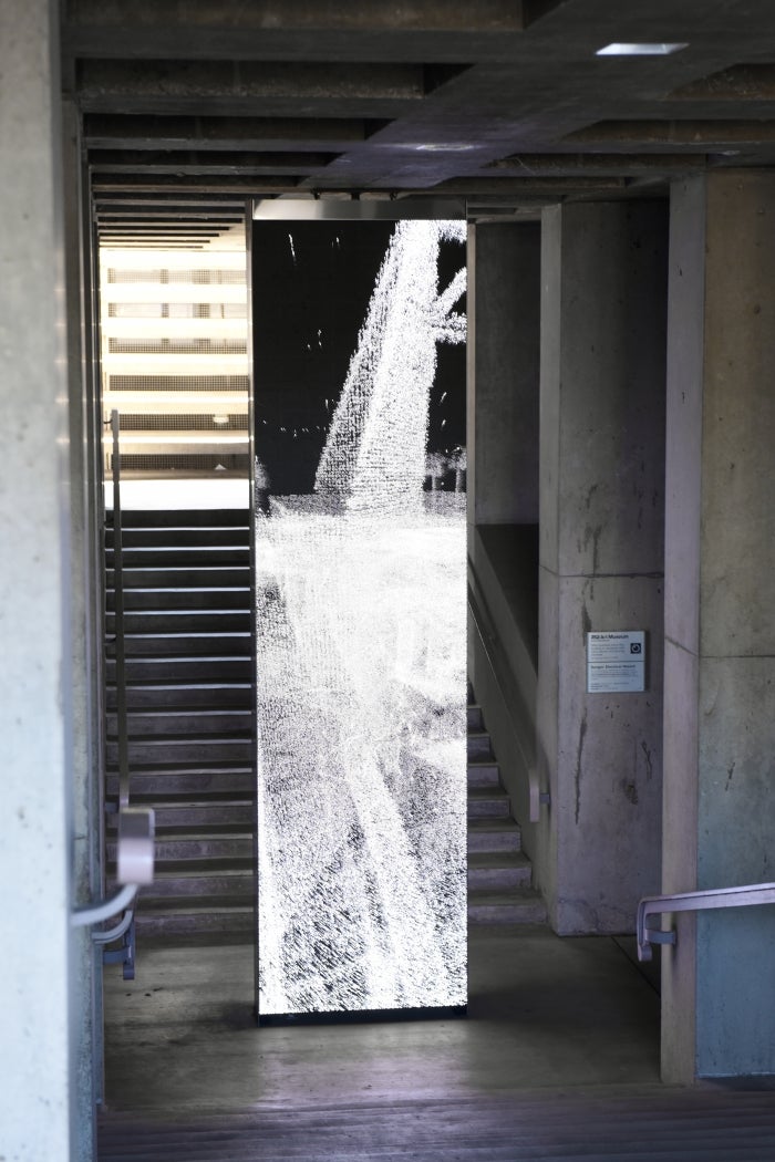 Image of the "Point Cloud (ASU)" art installation at the ASU Art Museum in Tempe, AZ.