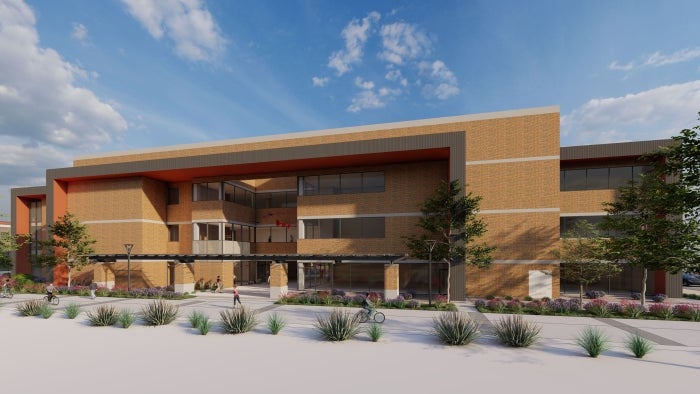 Exterior artist rendering of West Valley academic building