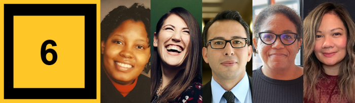 Five portraits of scholars of color.