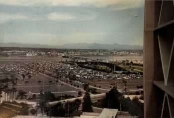 Picture taken from a high window overlooking Tempe, AZ