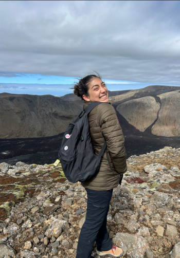 Photo of Hailey Jimenez hiking in Iceland