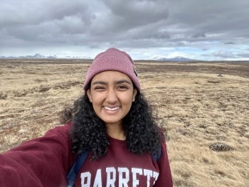 Photo of Shaela Patel in Iceland