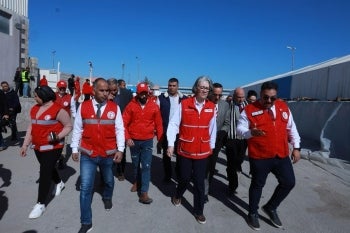 Kate Forbes, International Red Cross, president, Lodestar, Gaza