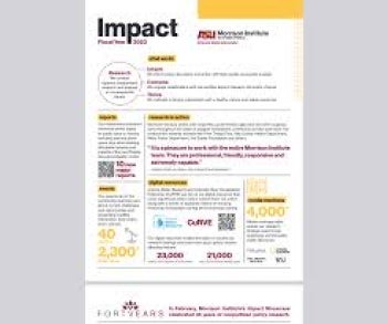 Morrison Institute for Public Policy, Impact Report, 2024