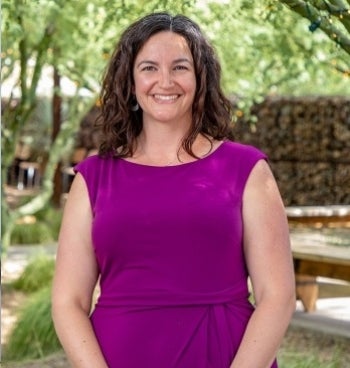 Portrait of ASU Associate Professor Kristen Parrish.