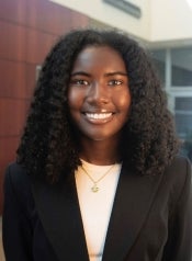 young woman smiling