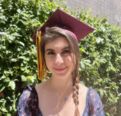 Headshot of ASU student Angela Oreshkova wearing a graduation cap