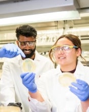 Scientists working in a lab.