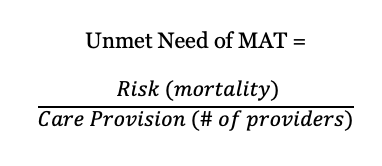 unmet need metric equation