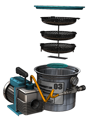 Rendering of the vaporized hydrogen peroxide system