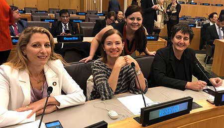 We Empower crew at UN headquarters